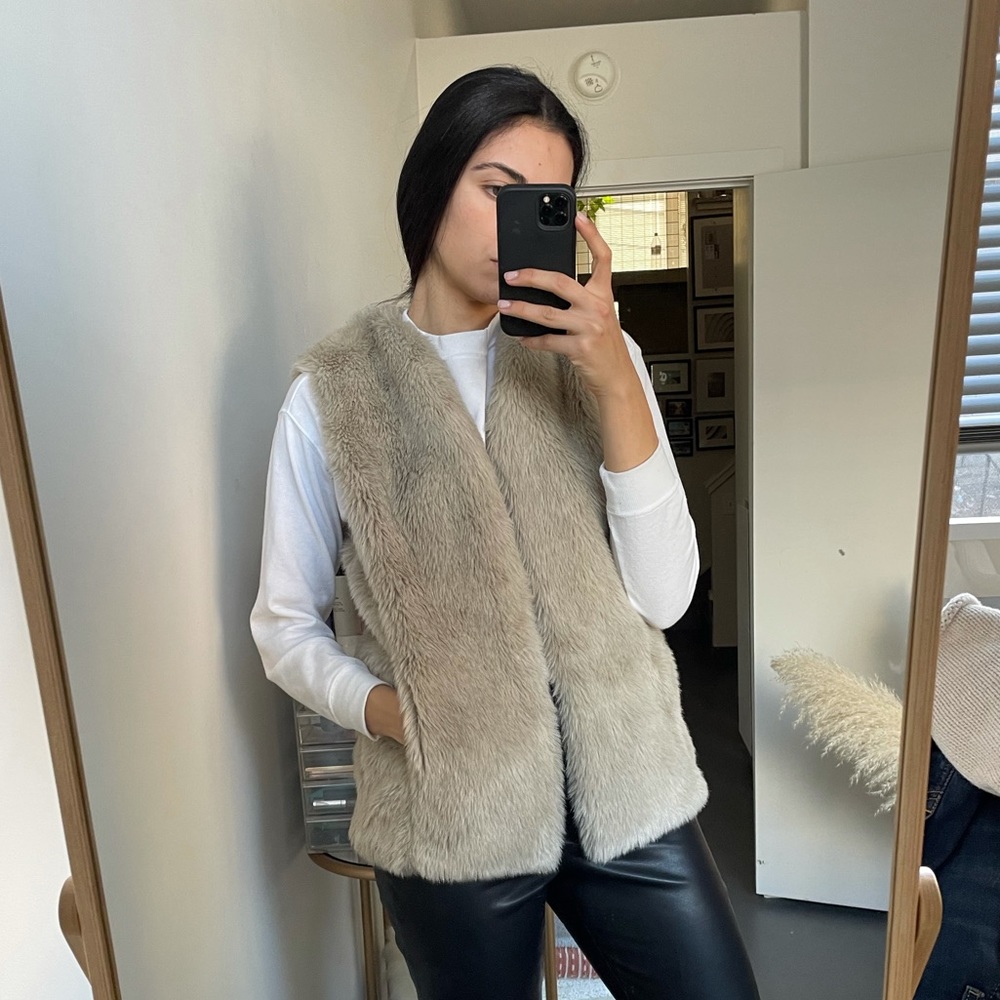 Club Monaco Faux Fur Vest